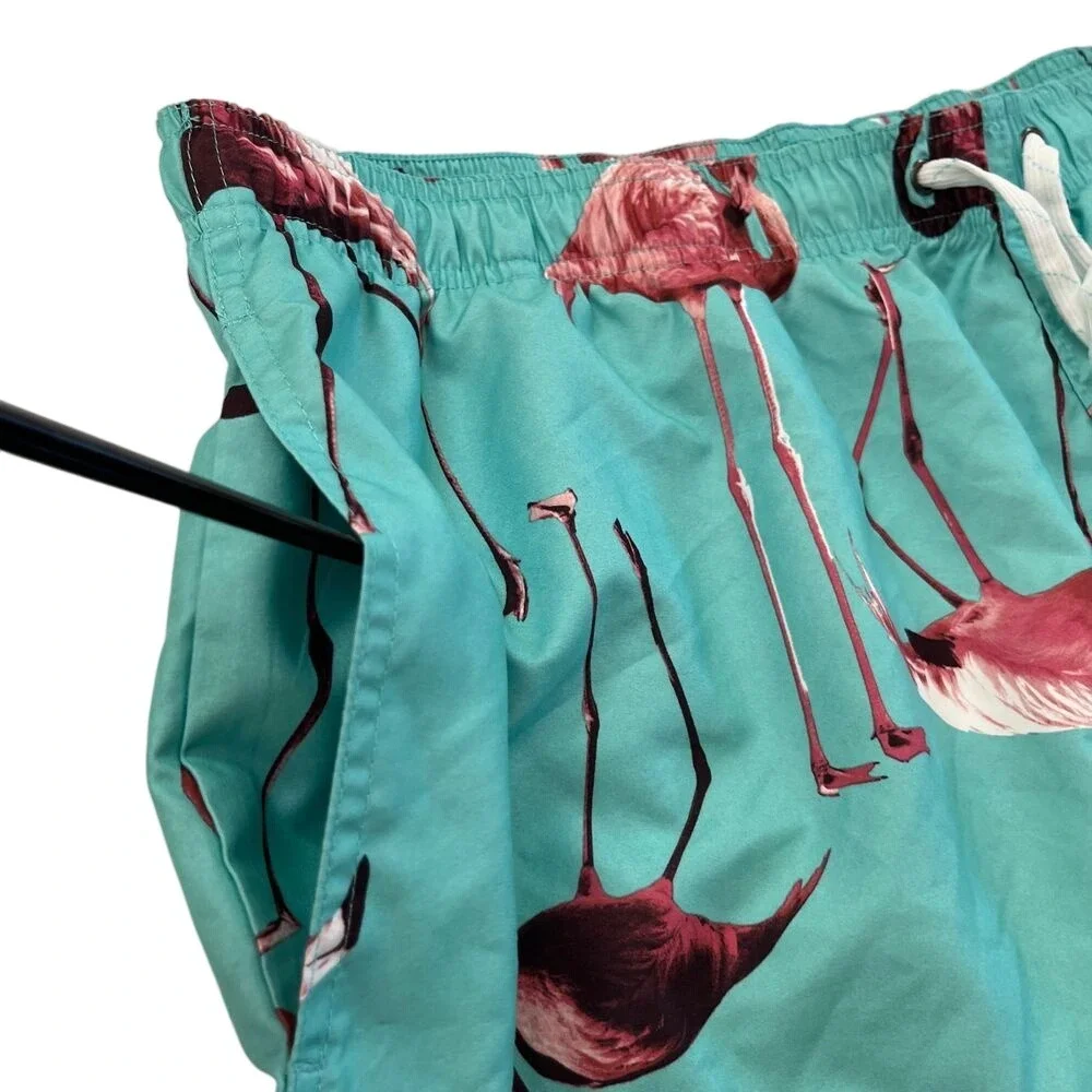 City Streets Mens XXL Flamingo Swim Trunks, City Streets Mens Swimwear 119‎